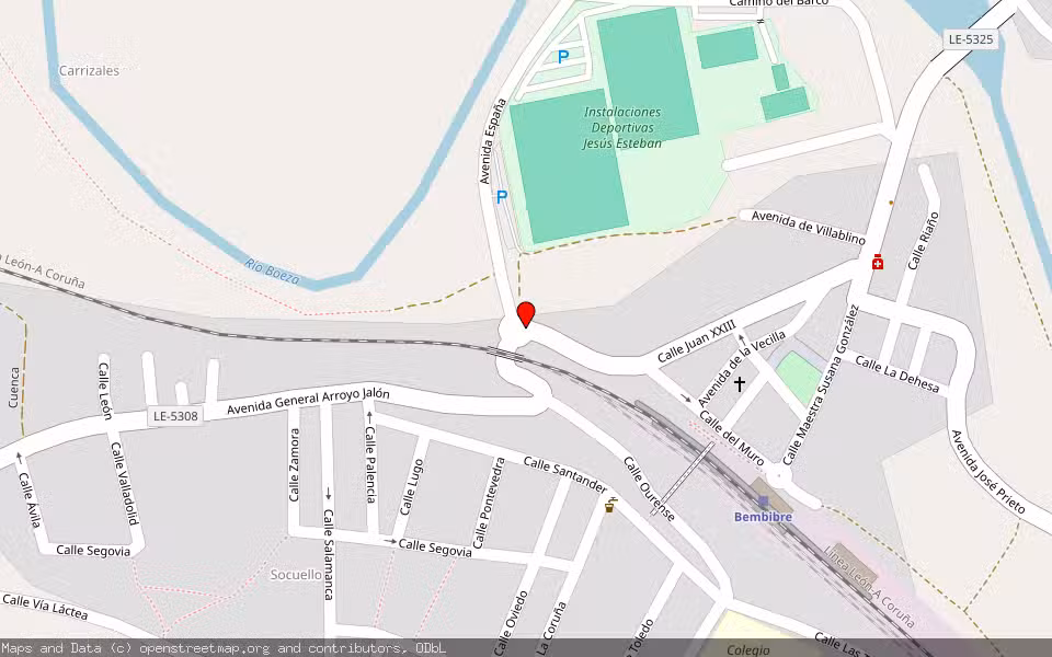 Mapa de Subasta Inmueble (Vivienda) en Bembibre, León