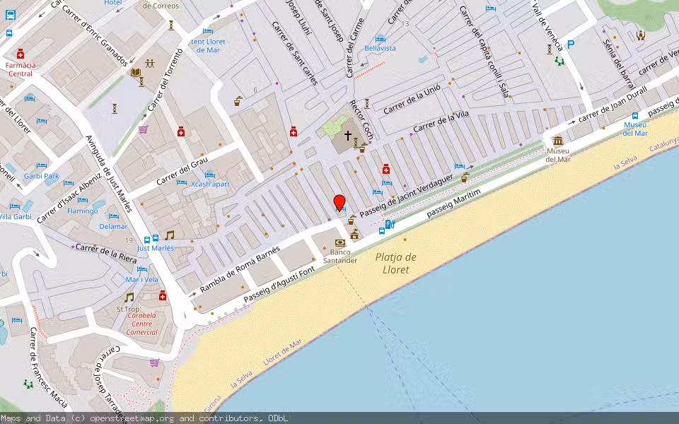Mapa de Subasta Inmueble (Solar) en Lloret De Mar, Girona