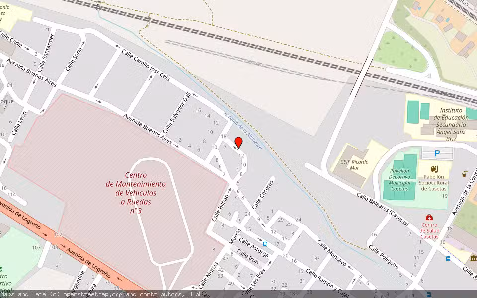 Mapa de Subasta Inmueble (Vivienda) en Zaragoza