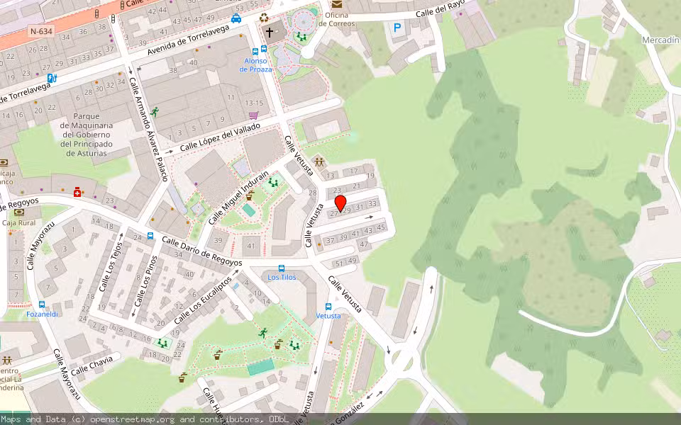 Mapa de Subasta Inmueble (Vivienda) en Oviedo, Asturias
