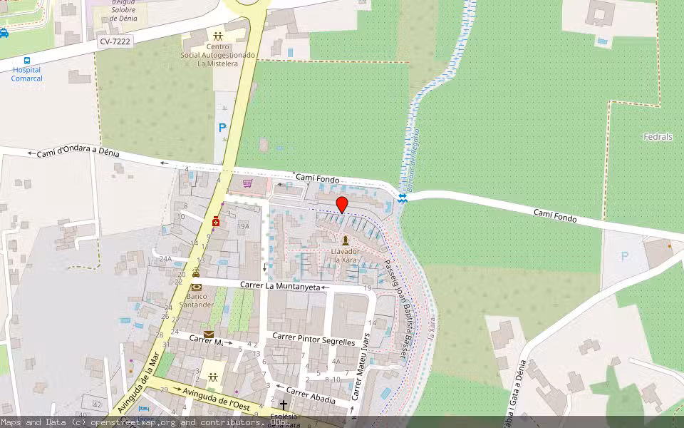 Mapa de Subasta Inmueble (Trastero) en Dénia, Alicante/Alacant