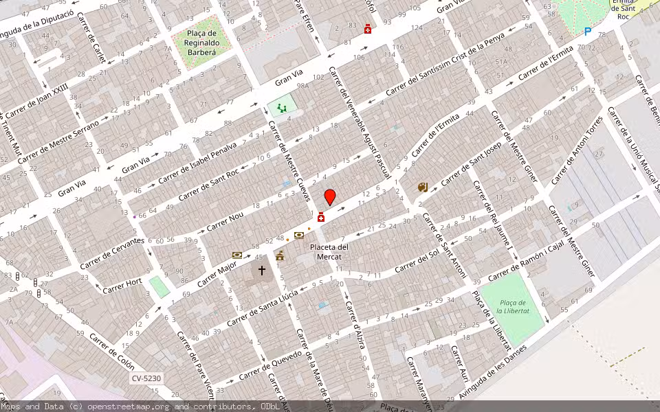 Mapa de Subasta Inmueble (Vivienda) en Guadassuar, Valencia/València