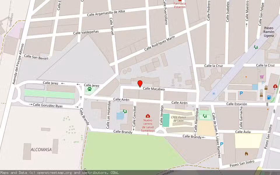 Mapa de Subasta Inmueble (Vivienda) en Tomelloso, Ciudad Real