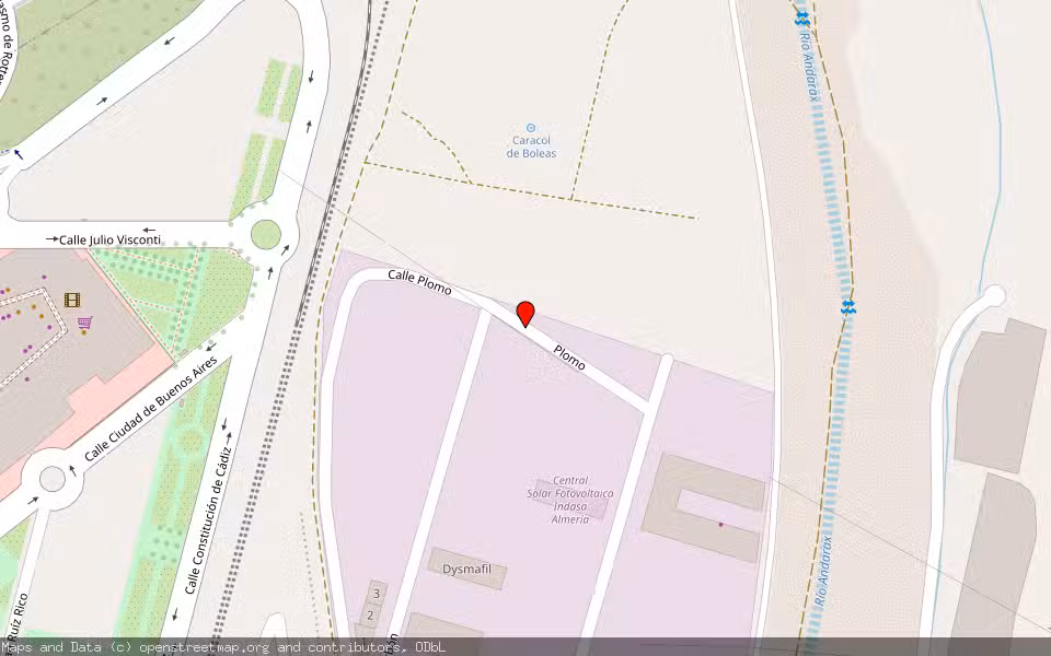 Mapa de Subasta Inmueble (Local comercial) en Almeria, Almería