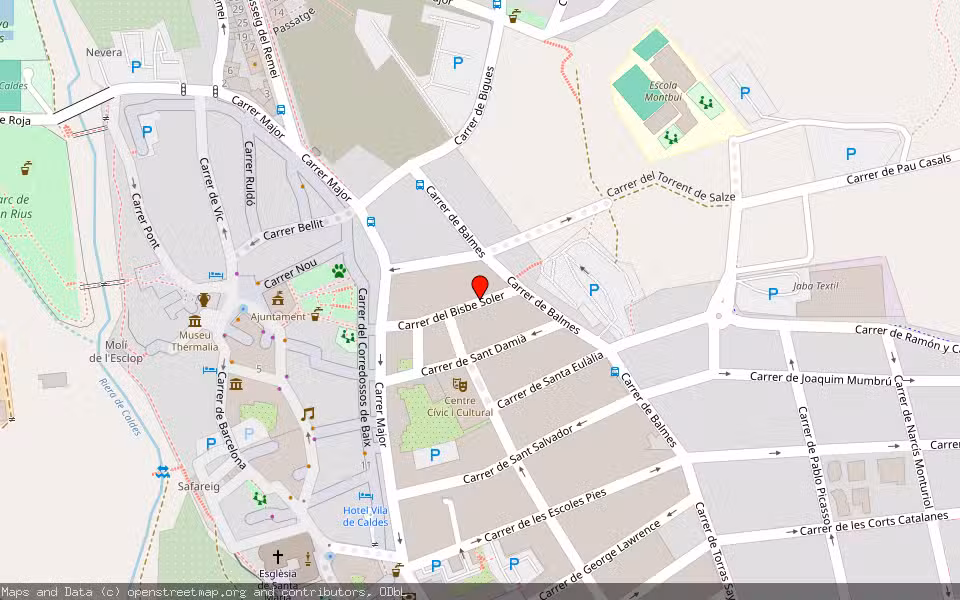 Mapa de Subasta Inmueble (Vivienda) en Caldes De Montbui, Barcelona