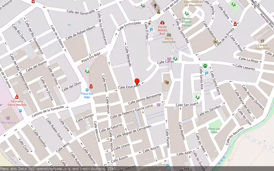 Mapa de Subasta Inmueble (Vivienda) en Maracena, Granada