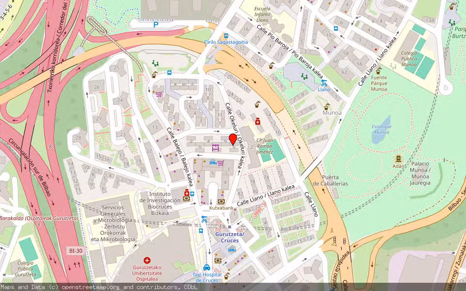 Mapa de Subasta Inmueble (Vivienda) en Barakaldo, Bizkaia