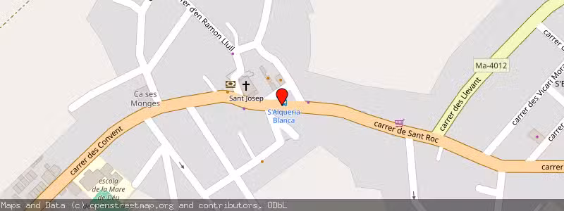Mapa de Subasta de Inmueble (Garaje) en Javea/xabia, Islas Baleares (Balears) 