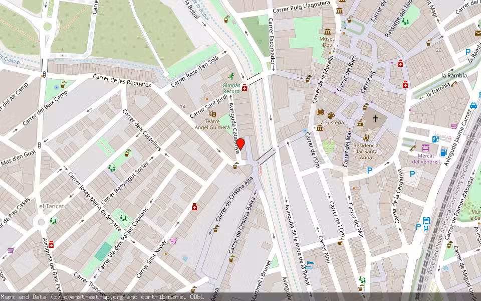 Mapa de Subasta Inmueble (Local comercial) en El Vendrell, Tarragona
