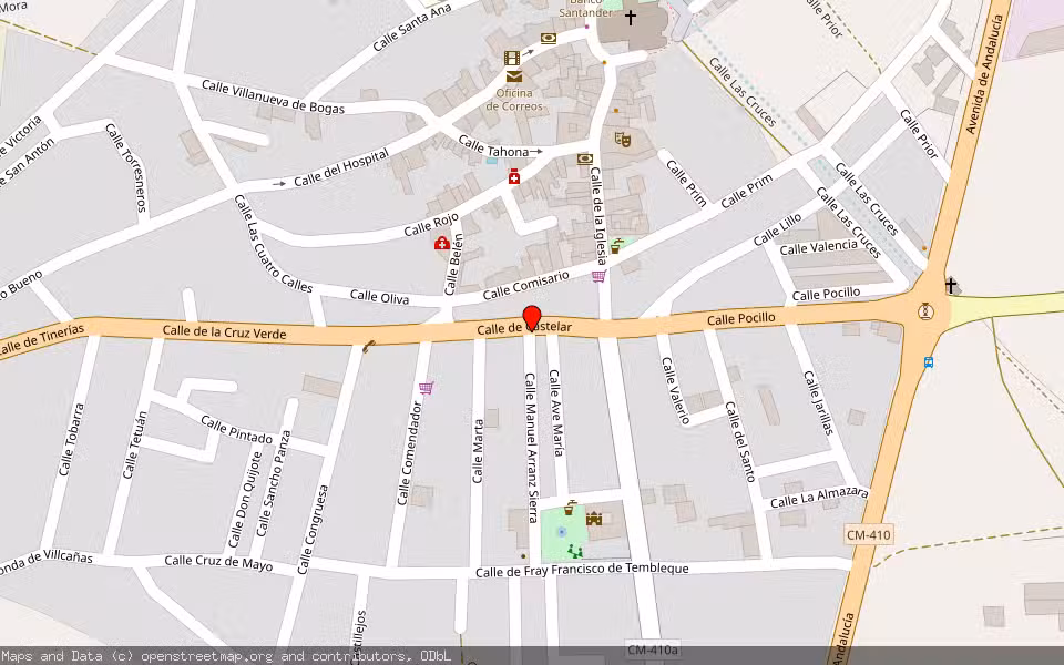 Mapa de Subasta Inmueble (Vivienda) en Tembleque, Toledo