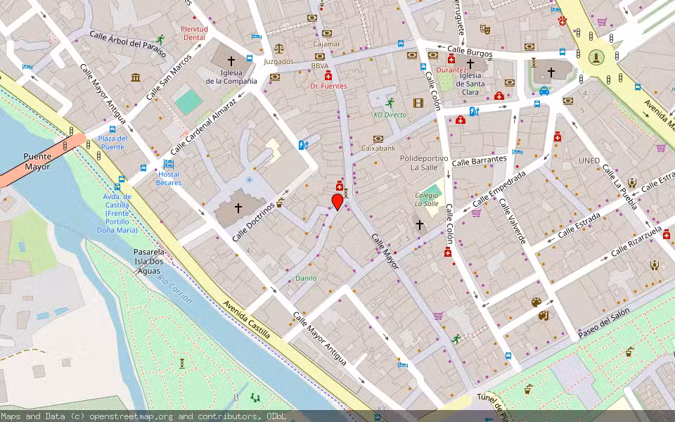 Mapa de Subasta Inmueble (Garaje) en Palencia