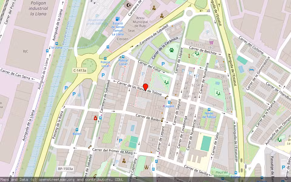 Mapa de Subasta Inmueble (Vivienda) en Rubí, Barcelona