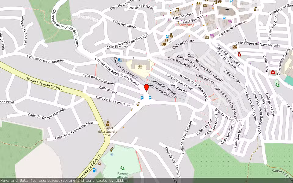 Mapa de Subasta Inmueble (Vivienda) en Hoyo De Pinares, Ávila