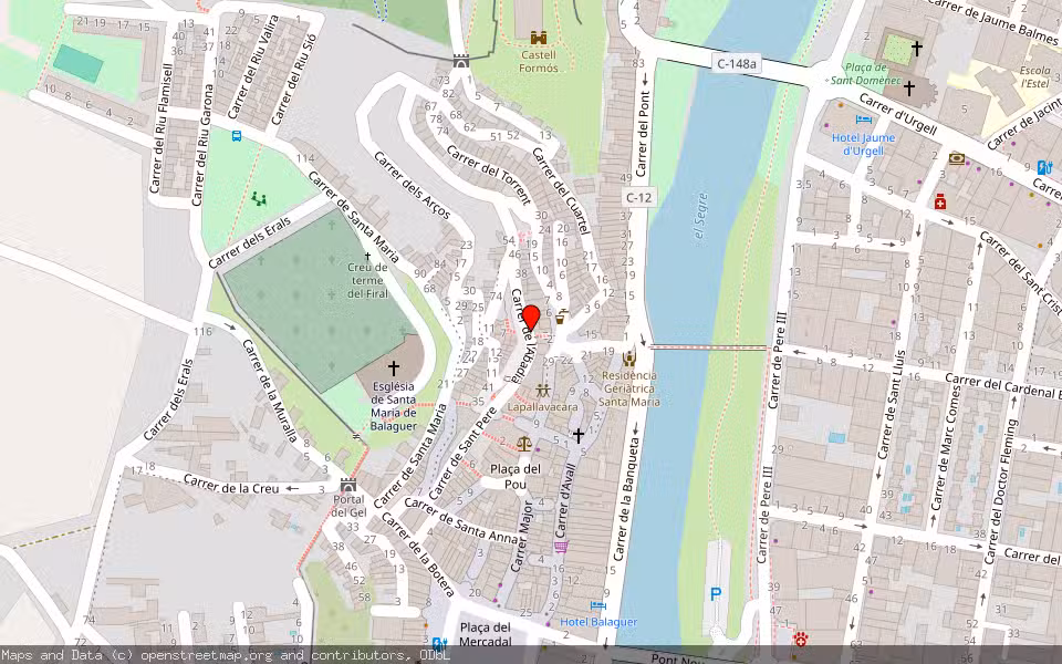 Mapa de Subasta Inmueble (Vivienda) en Balaguer, Lleida