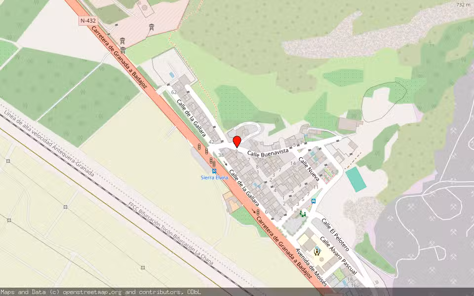 Mapa de Subasta Inmueble (Vivienda) en Atarfe, Granada