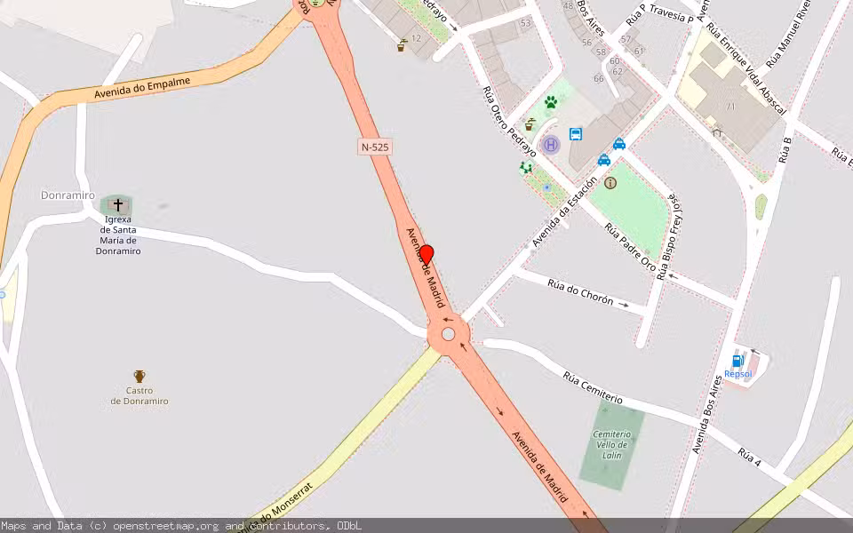 Mapa de Subasta Inmueble (Solar) en Lalin, Pontevedra