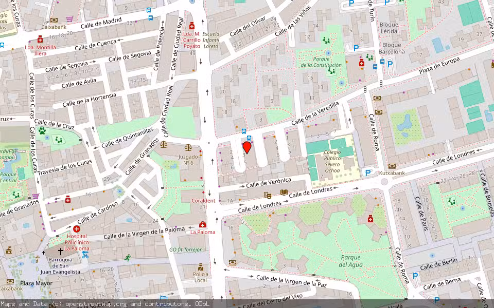 Mapa de Subasta Inmueble (Vivienda) en Torrejón De Ardoz, Madrid
