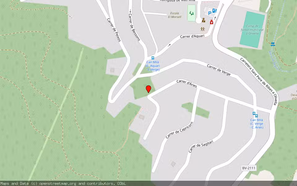 Mapa de Subasta Inmueble (Solar) en Olivella, Barcelona