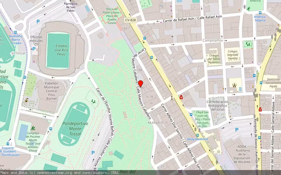 Mapa de Subasta Inmueble (Garaje) en Alacant/alicante, Alicante/Alacant