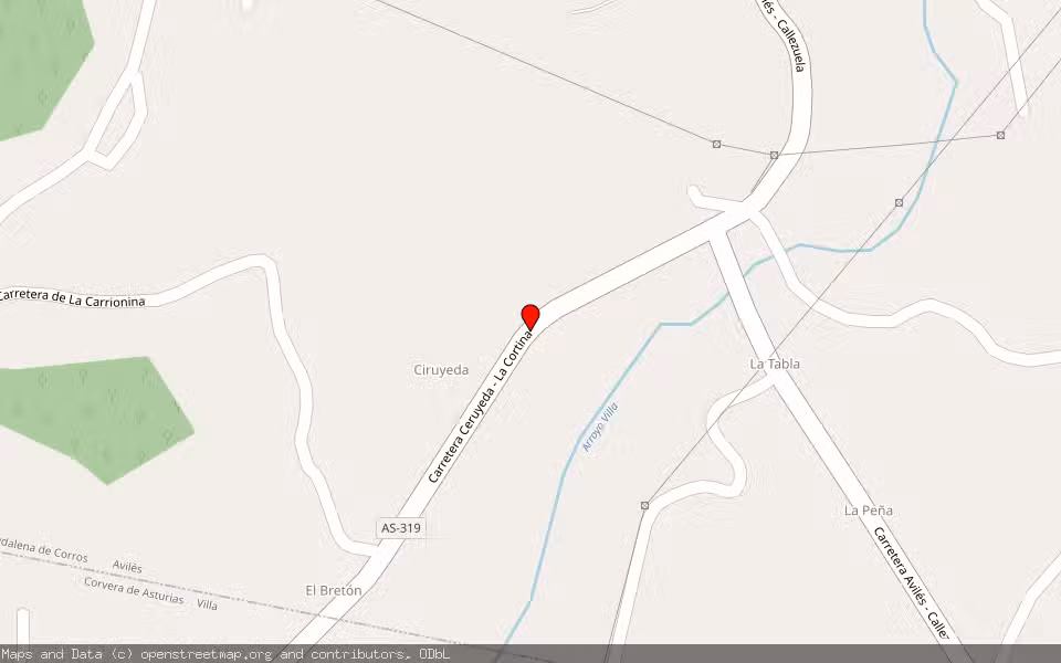Mapa de Subasta Inmueble (Vivienda) en Aviles, Asturias