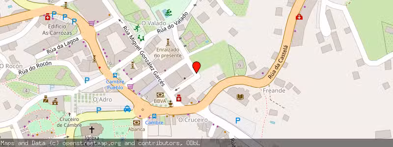 Mapa de Subasta de Inmueble (Solar) en Cambre, La Coruña (A Coruña) 