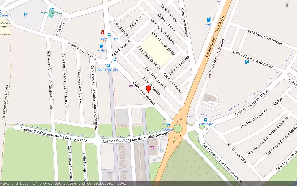Mapa de Subasta Inmueble (Finca rústica) en Utrera, Sevilla