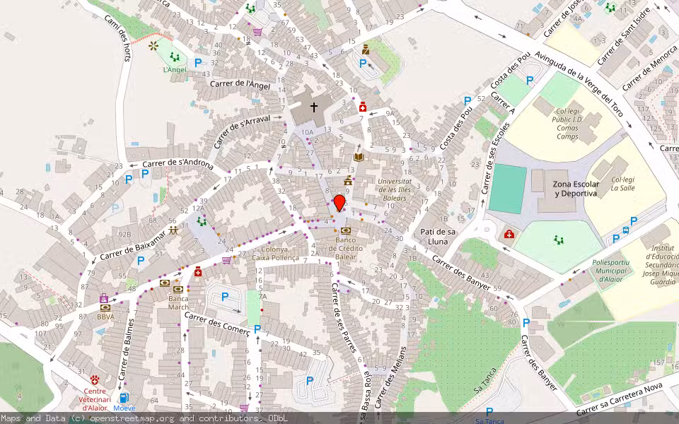 Mapa de Subasta Inmueble (Vivienda) en Alaior, Illes Balears