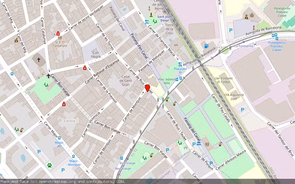 Mapa de Subasta Inmueble (Solar) en Sant Joan Despi, Barcelona