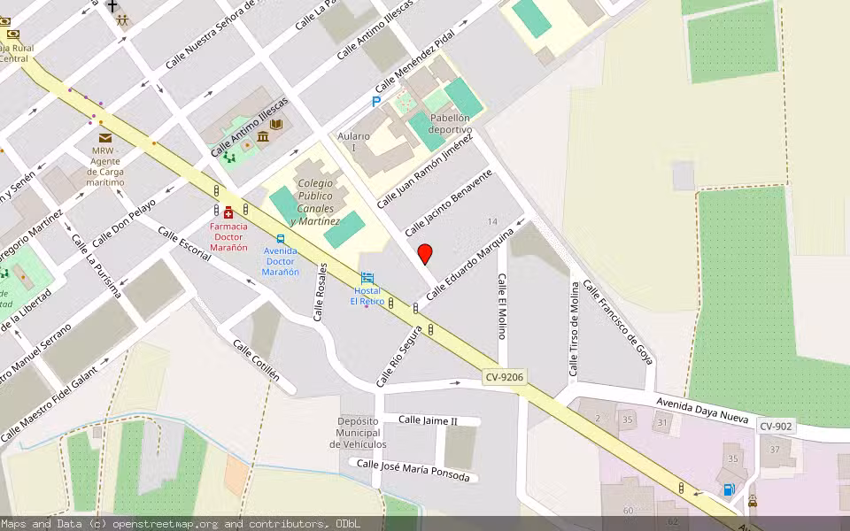 Mapa de Subasta Inmueble (Garaje) en Almoradí, Alicante/Alacant