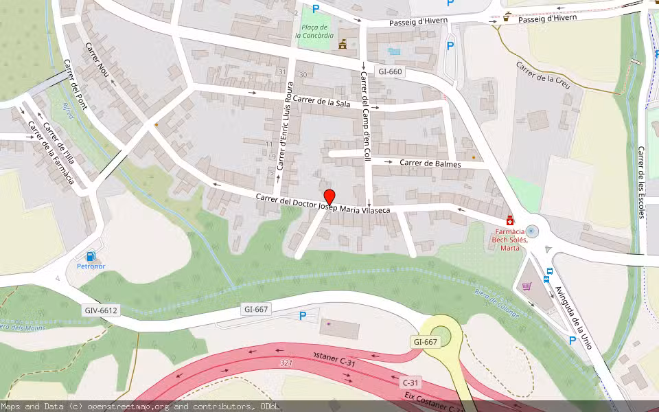 Mapa de Subasta Inmueble (Local comercial) en Vilaseca, Tarragona