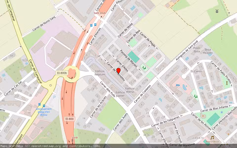 Mapa de Subasta Inmueble (Garaje) en Sant Jordi, Illes Balears