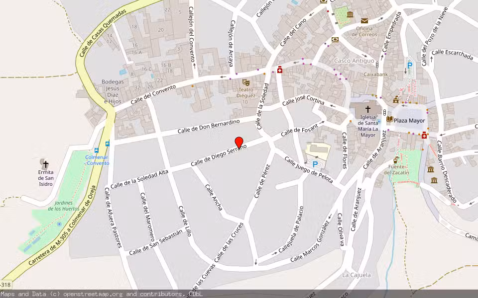 Mapa de Subasta Inmueble (Vivienda) en Colmenar De Oreja, Madrid