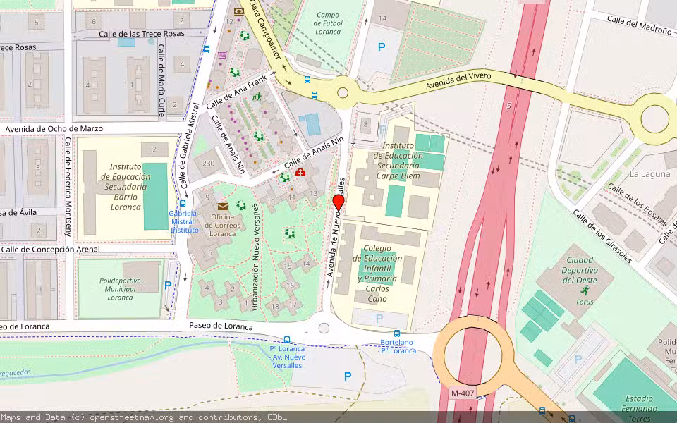 Mapa de Subasta Inmueble (Vivienda) en Fuenlabrada, Madrid