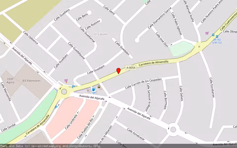 Mapa de Subasta Inmueble (Solar) en Palomares Del Rio, Sevilla