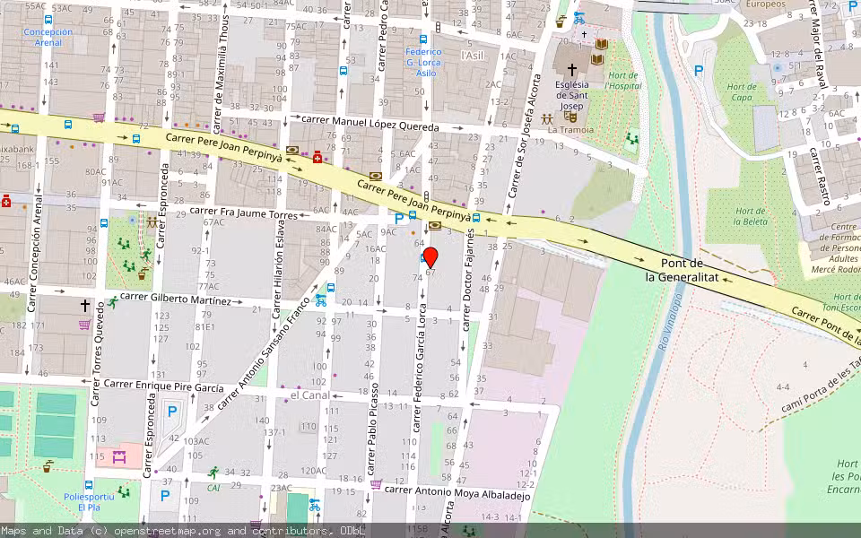 Mapa de Subasta Inmueble (Vivienda) en Elche, Alicante/Alacant