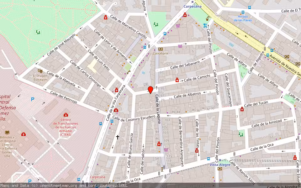 Mapa de Subasta Inmueble (Vivienda) en Madrid