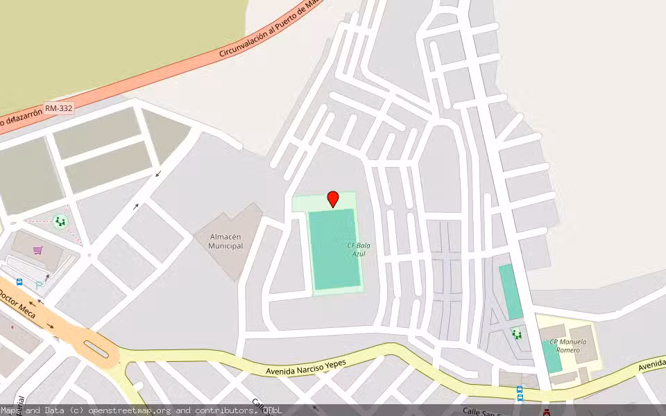 Mapa de Subasta Inmueble (Vivienda) en Mazarrón, Murcia