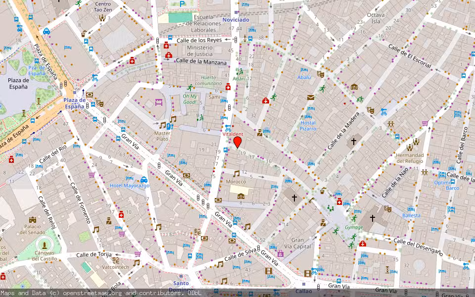 Mapa de Subasta Inmueble (Local comercial) en Madrid
