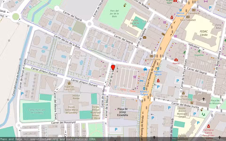 Mapa de Subasta Inmueble (Trastero) en Lleida