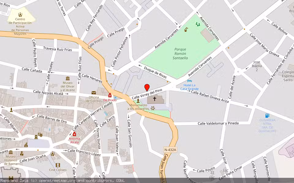 Mapa de Subasta Inmueble (Vivienda) en Baena, Córdoba