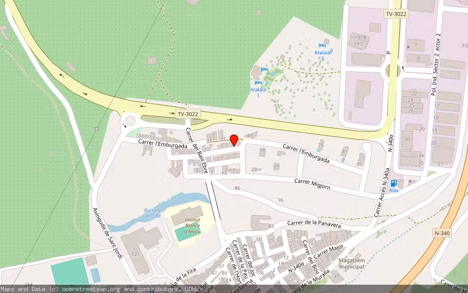 Mapa de Subasta Inmueble (Vivienda) en El Perello, Tarragona