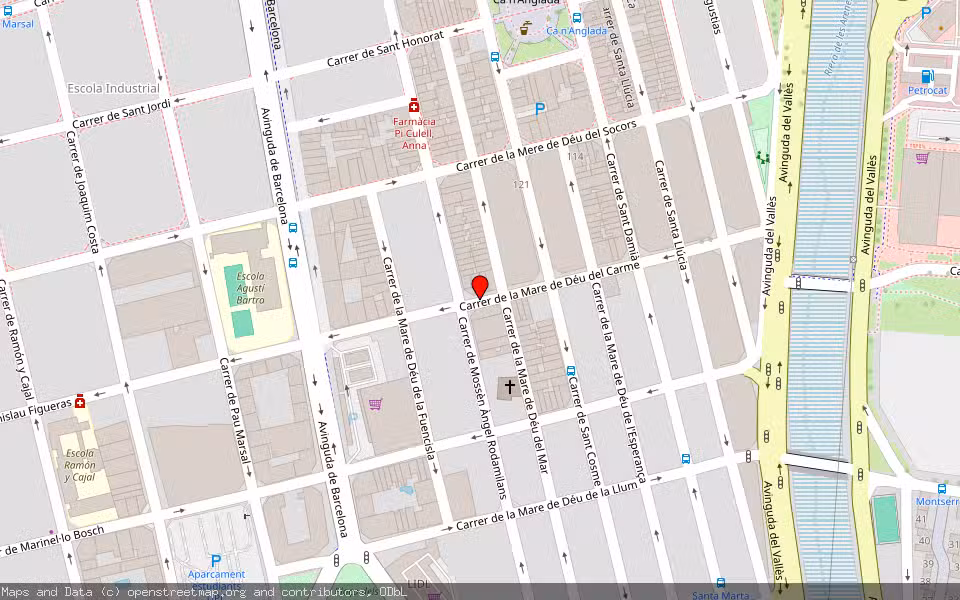 Mapa de Subasta Inmueble (Vivienda) en Terrassa, Barcelona