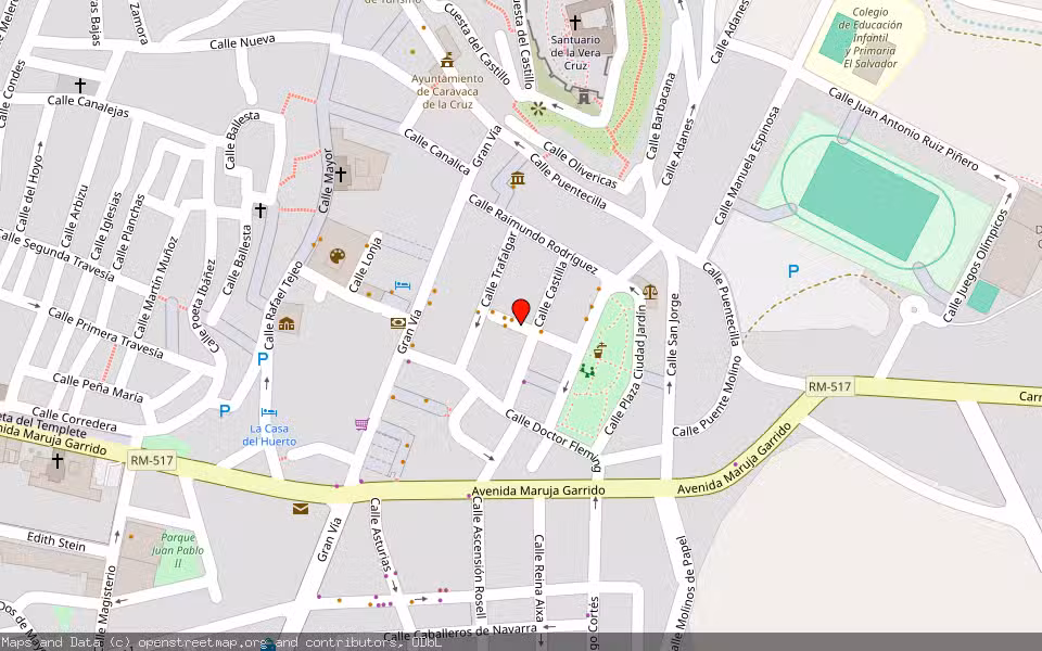 Mapa de Subasta Inmueble (Vivienda) en Caravaca De La Cruz, Murcia