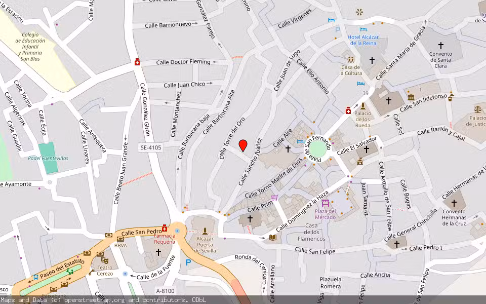 Mapa de Subasta Inmueble (Vivienda) en Carmona, Sevilla