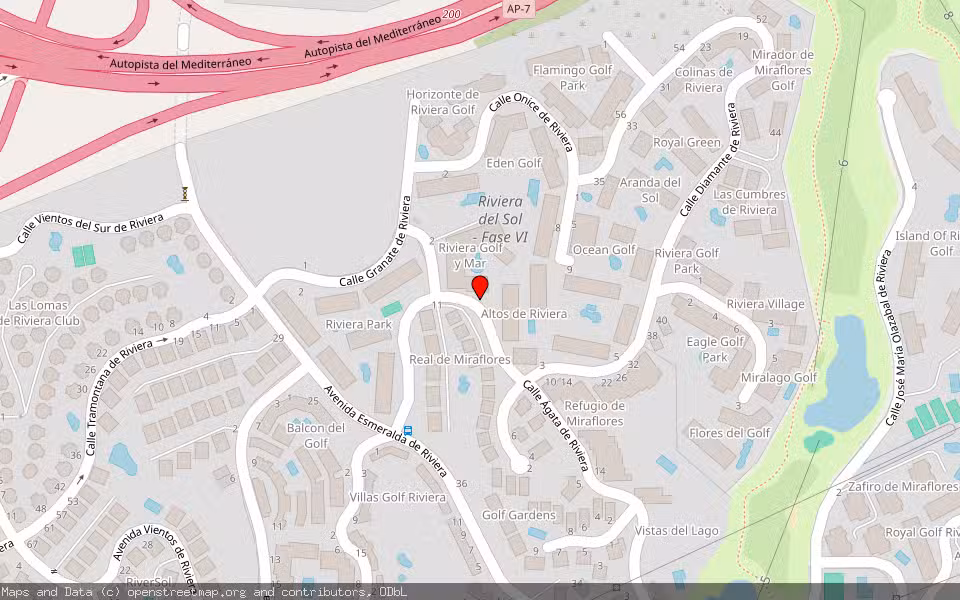 Mapa de Subasta Inmueble (Vivienda) en Mijas, Málaga