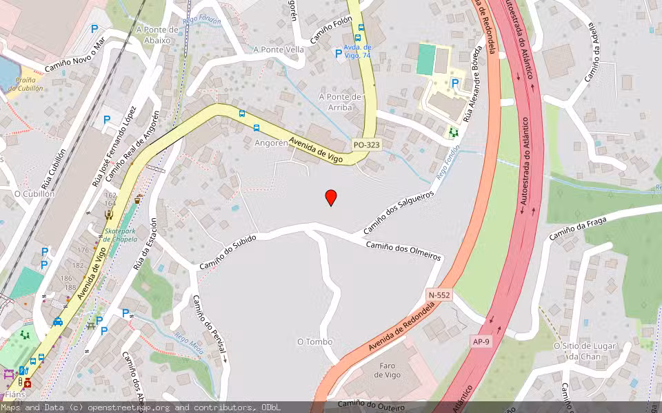 Mapa de Subasta Inmueble (Otros) en Redondela, Pontevedra