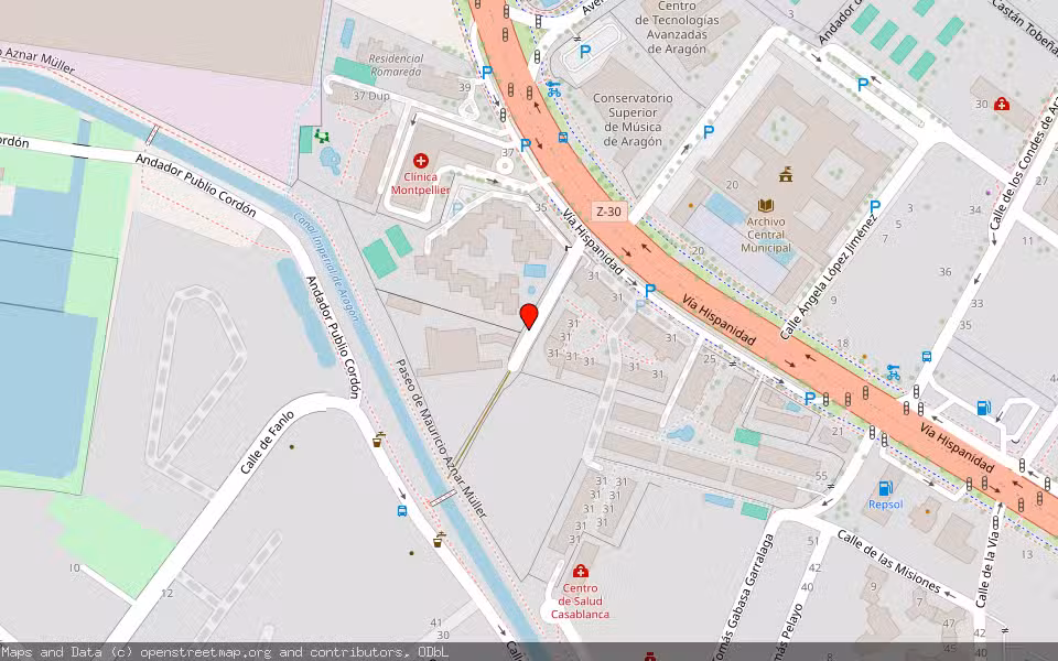 Mapa de Subasta Inmueble (Trastero) en Zaragoza