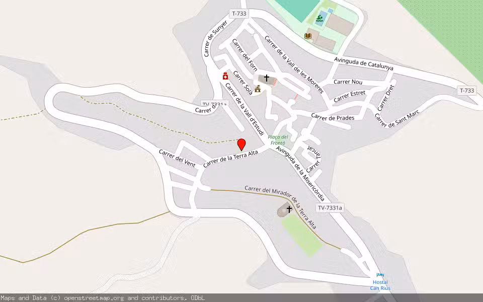 Mapa de Subasta Inmueble (Otros) en La Fatarella, Tarragona