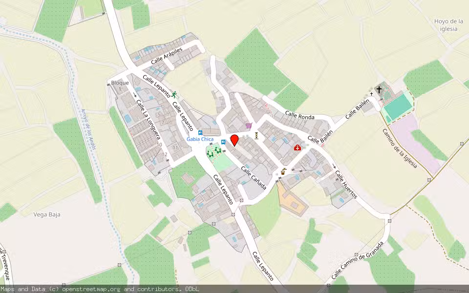 Mapa de Subasta Inmueble (Vivienda) en Las Gabias, Granada