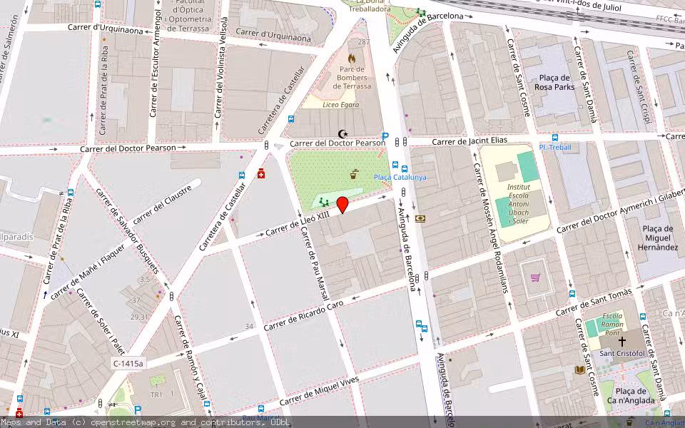 Mapa de Subasta Inmueble (Vivienda) en Terrassa, Barcelona